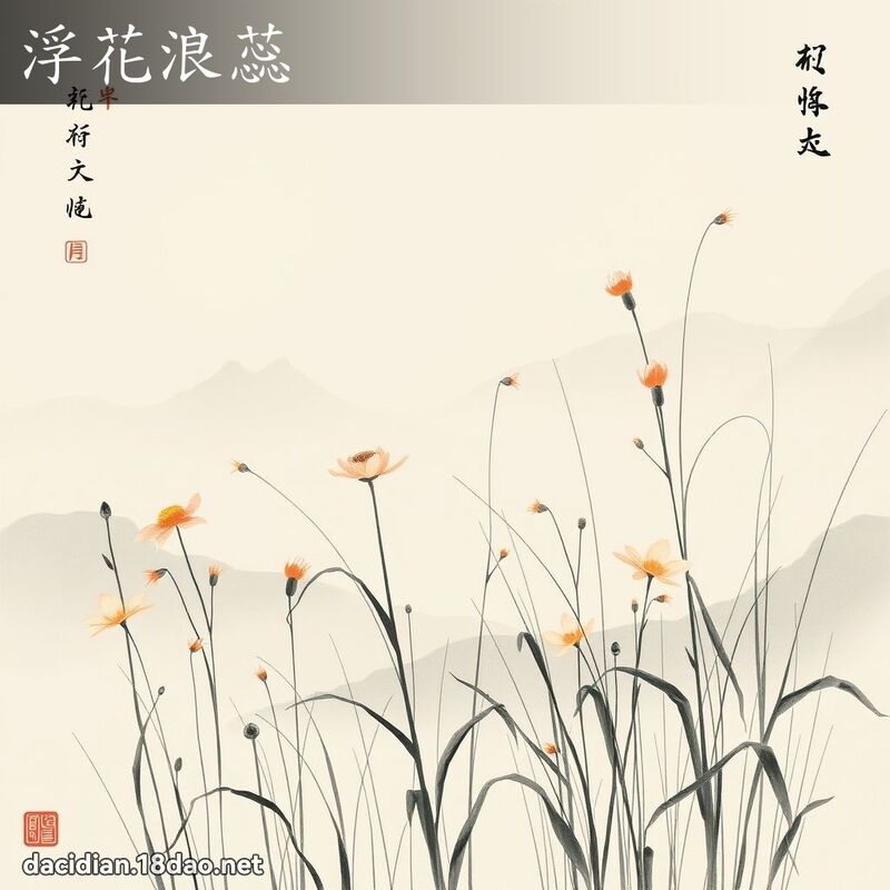 浮花浪蕊 配图