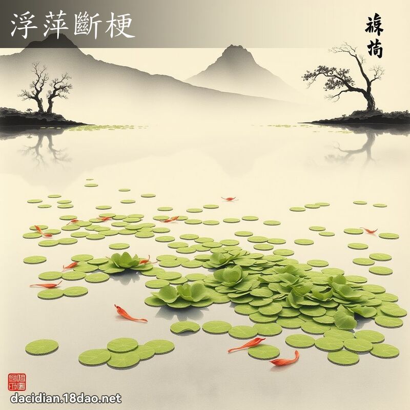 浮萍断梗 配图