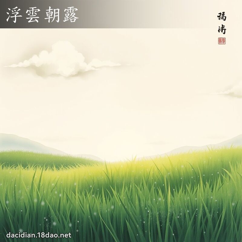 浮云朝露 配图