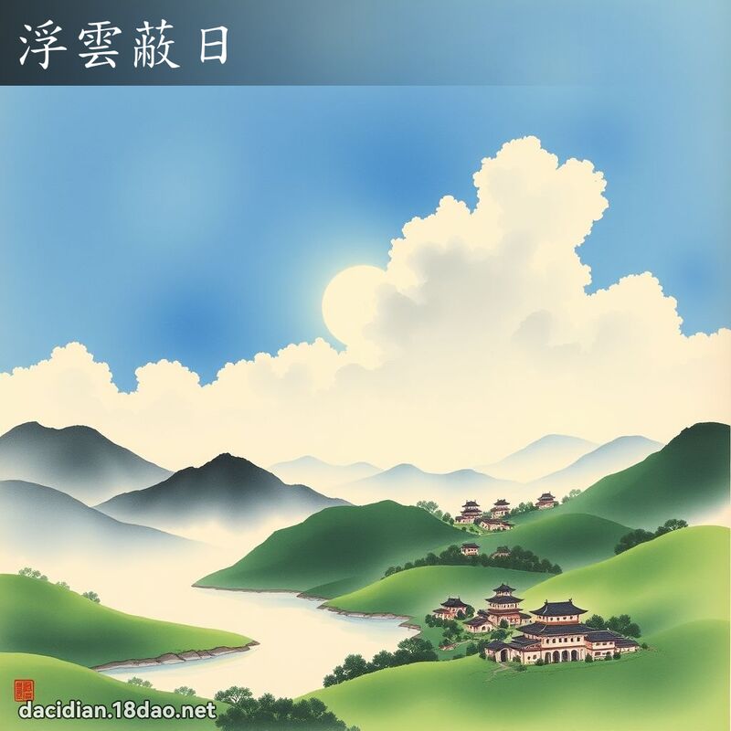 浮云蔽日 配图