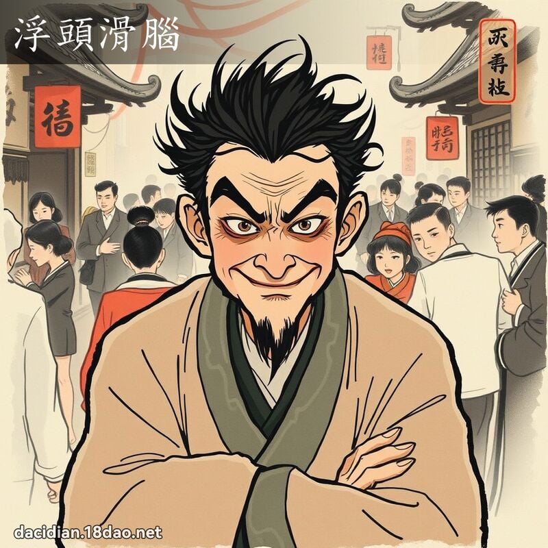 浮头滑脑 配图