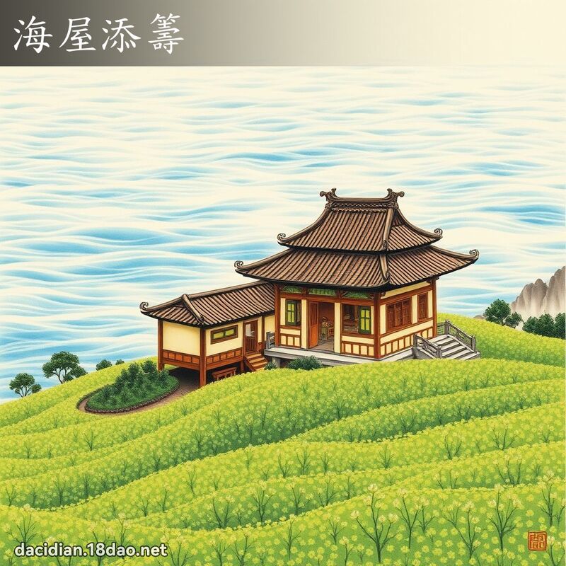 海屋添筹 配图
