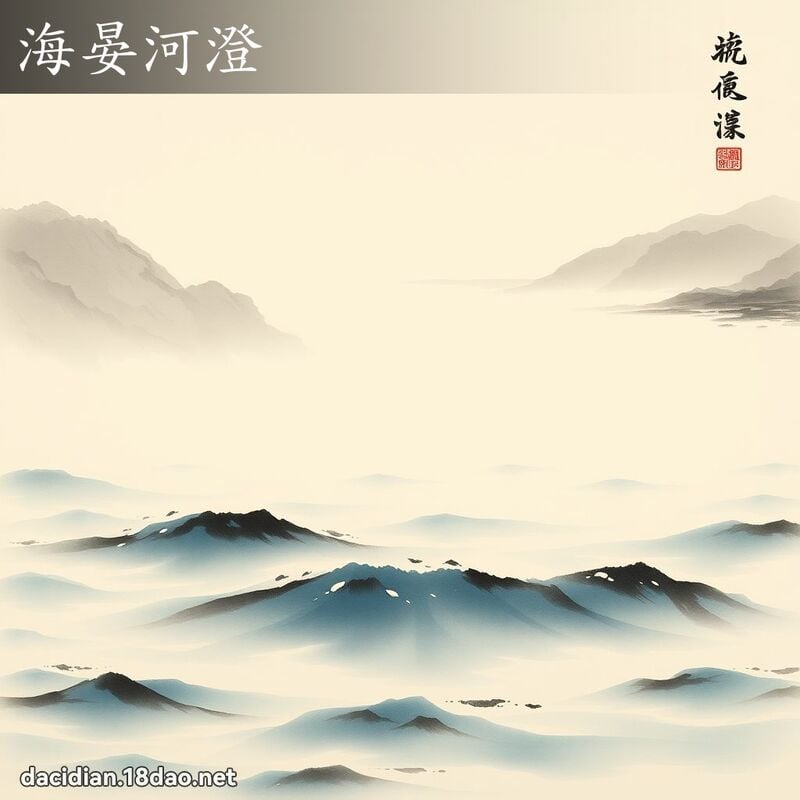 海晏河澄 配图