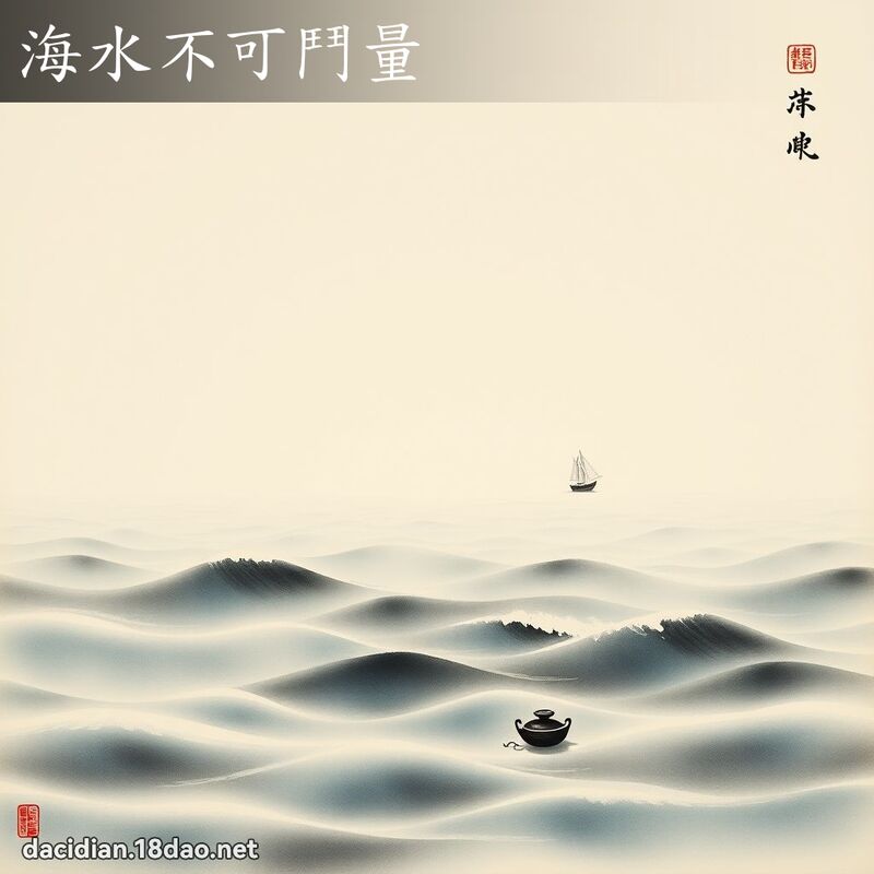 海水不可斗量 配图