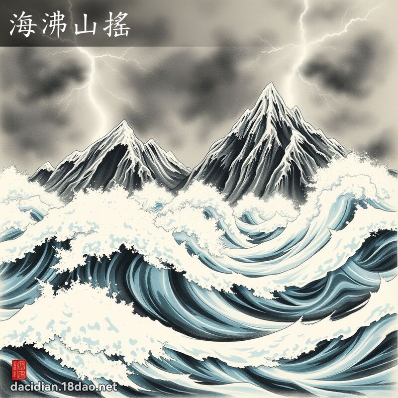 海沸山摇 配图