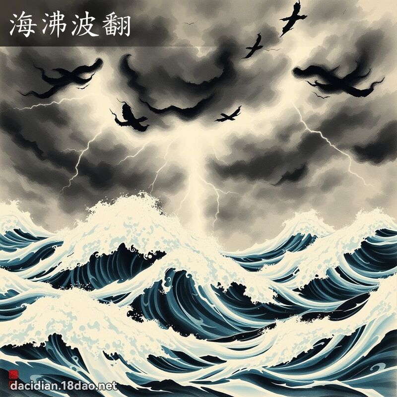 海沸波翻 配图
