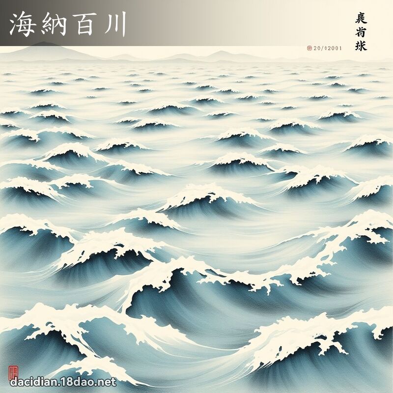 海纳百川 配图