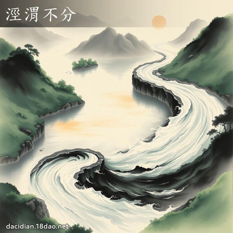 涇渭不分 配图