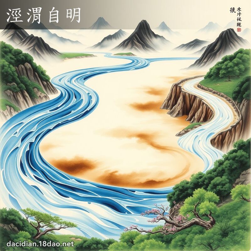 涇渭自明 配图