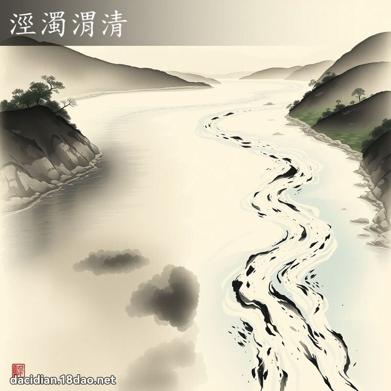 涇浊渭清 配图