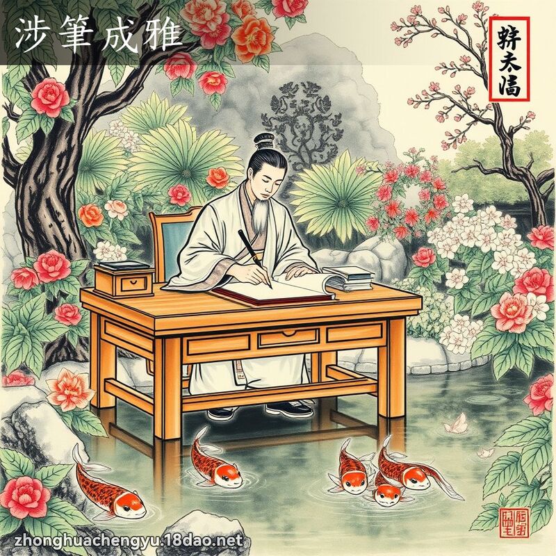 涉筆成雅 - 中華成語配圖