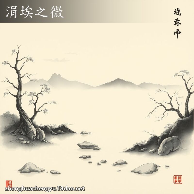 涓埃之微 - 中華成語配圖