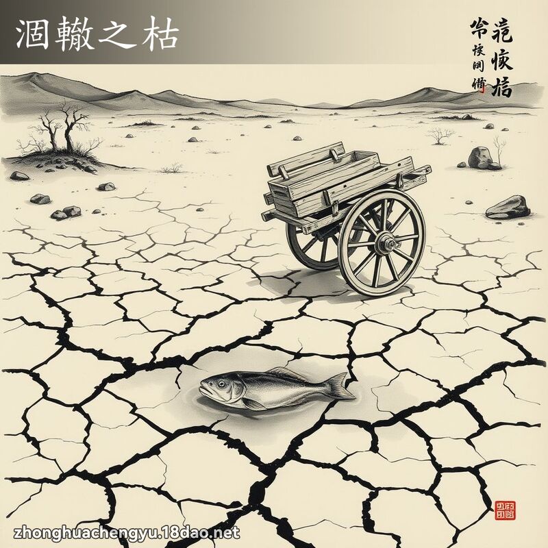涸轍之枯 - 中華成語配圖