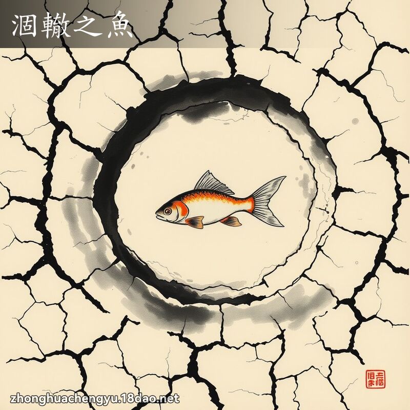 涸轍之魚 - 中華成語配圖