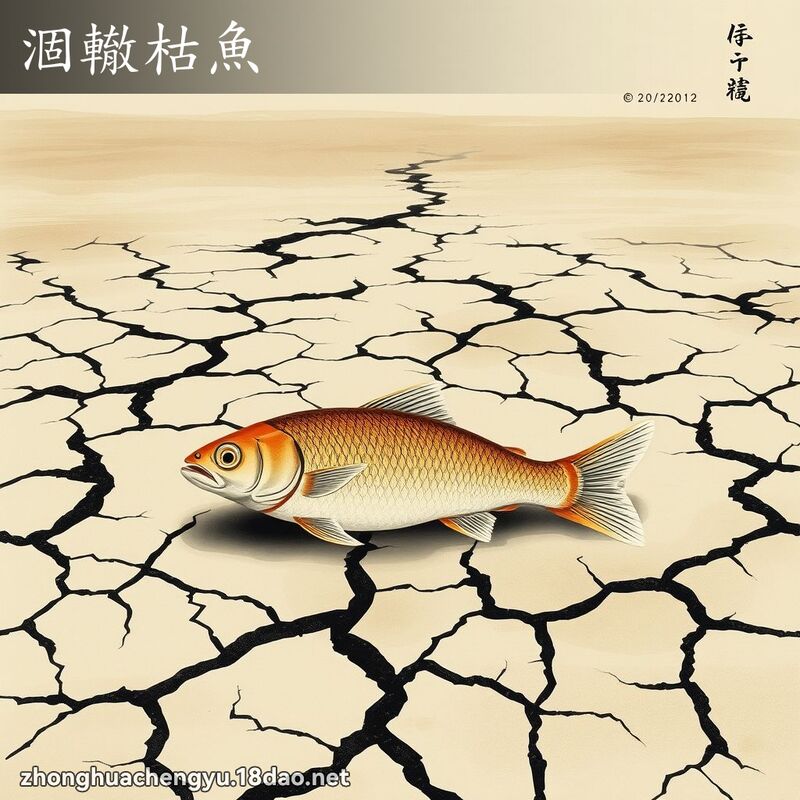 涸轍枯魚 - 中華成語配圖