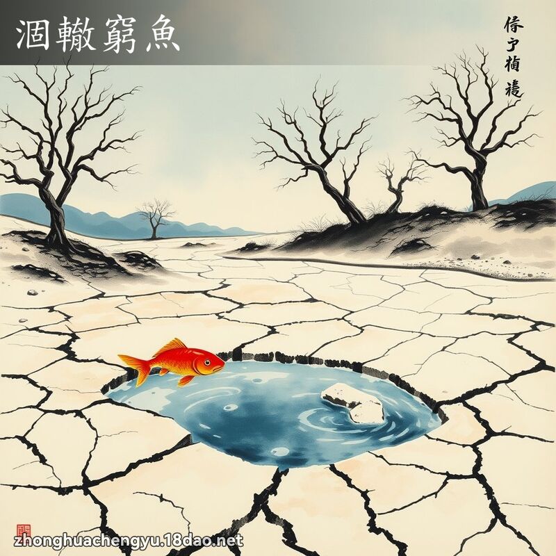 涸轍窮魚 - 中華成語配圖