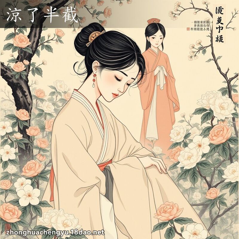 涼了半截 - 中華成語配圖