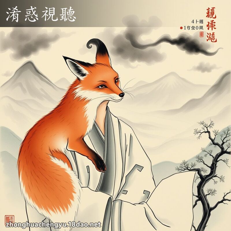 淆惑視聽 - 中華成語配圖