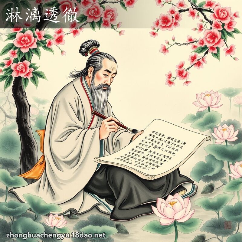 淋漓透徹 - 中華成語配圖