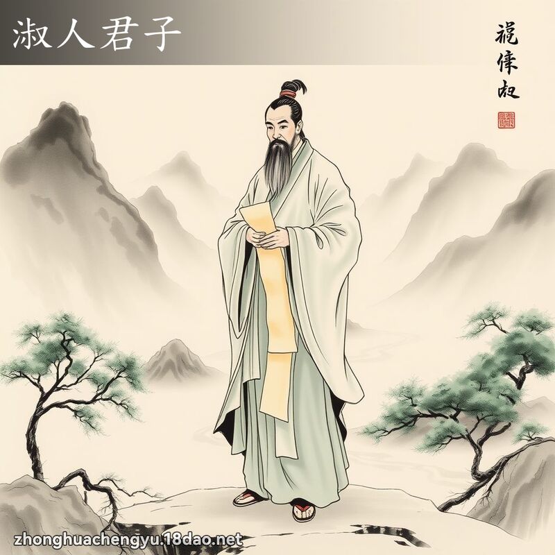 淑人君子 - 中華成語配圖
