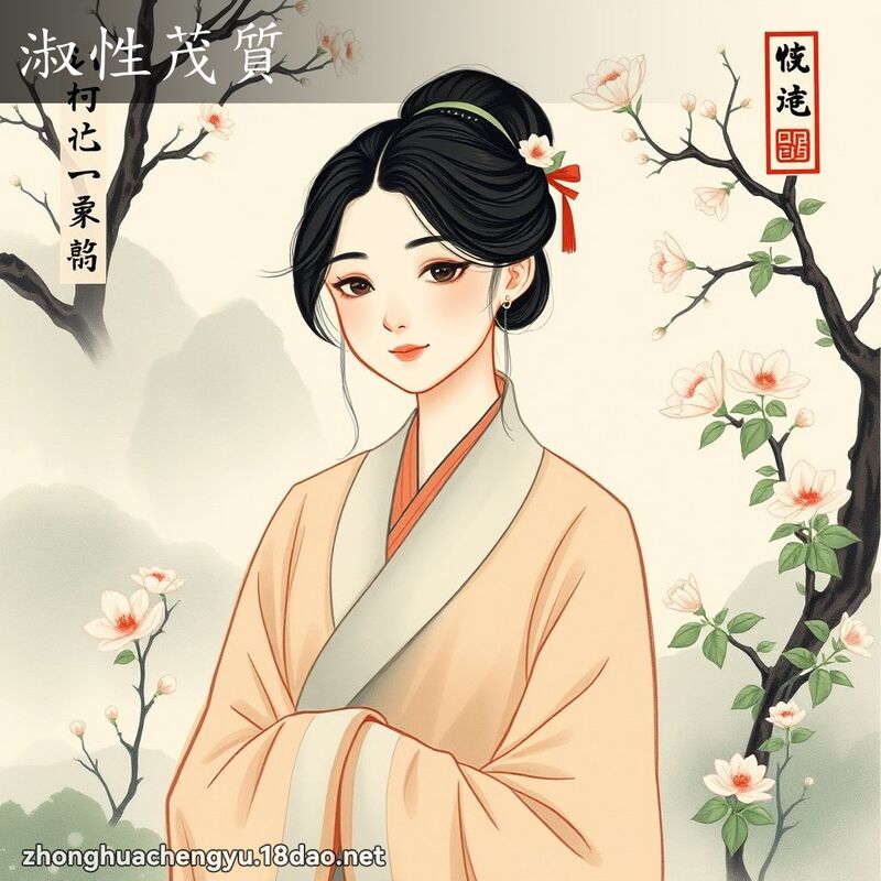 淑性茂質 - 中華成語配圖
