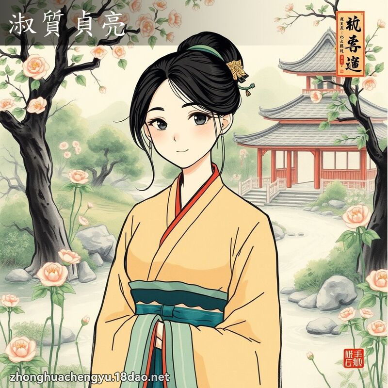 淑質貞亮 - 中華成語配圖
