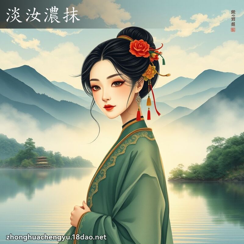 淡汝濃抹 - 中華成語配圖