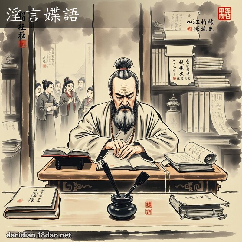 淫言媟语 配图