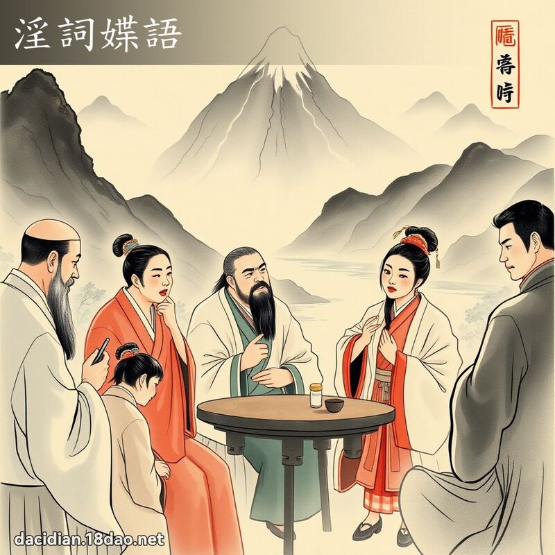 淫词媟语 配图