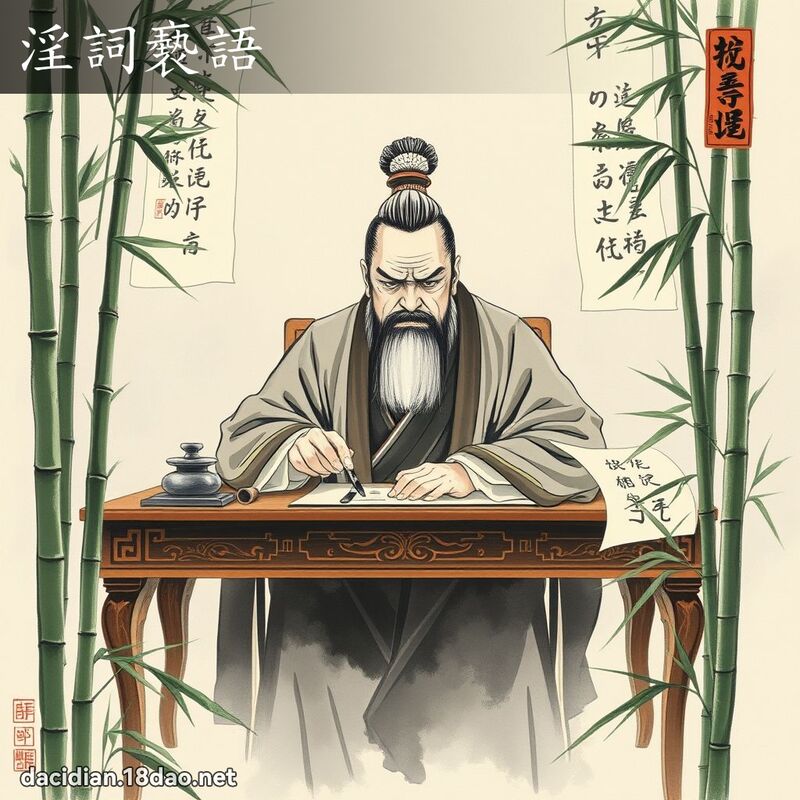 淫词褻语 配图
