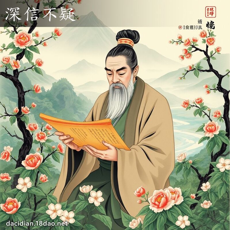 深信不疑 配图