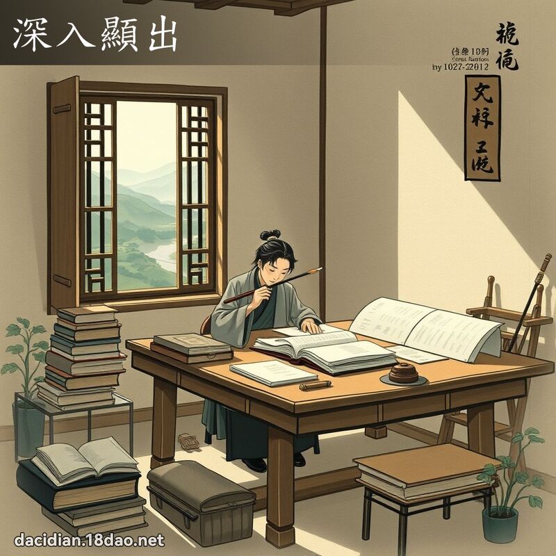 深入显出 配图