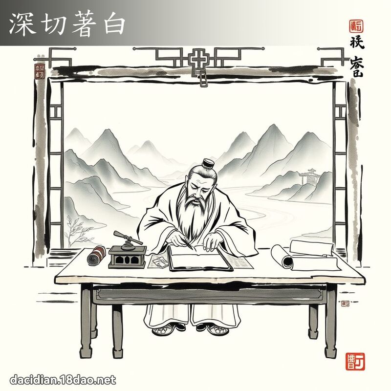 深切著白 配图