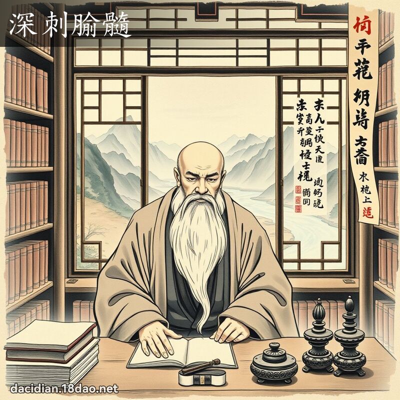 深刺腧髓 配图