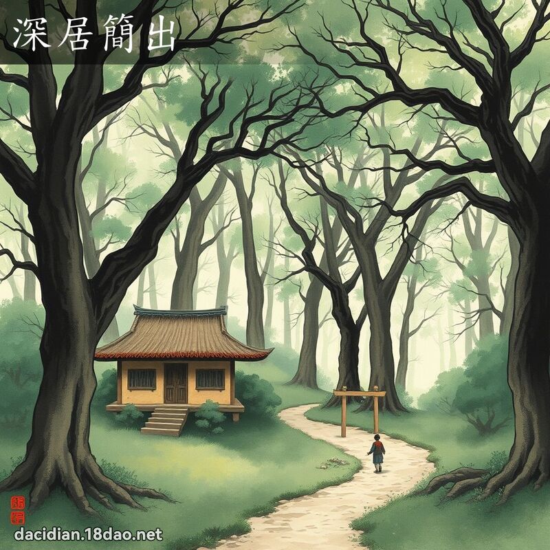 深居简出 配图