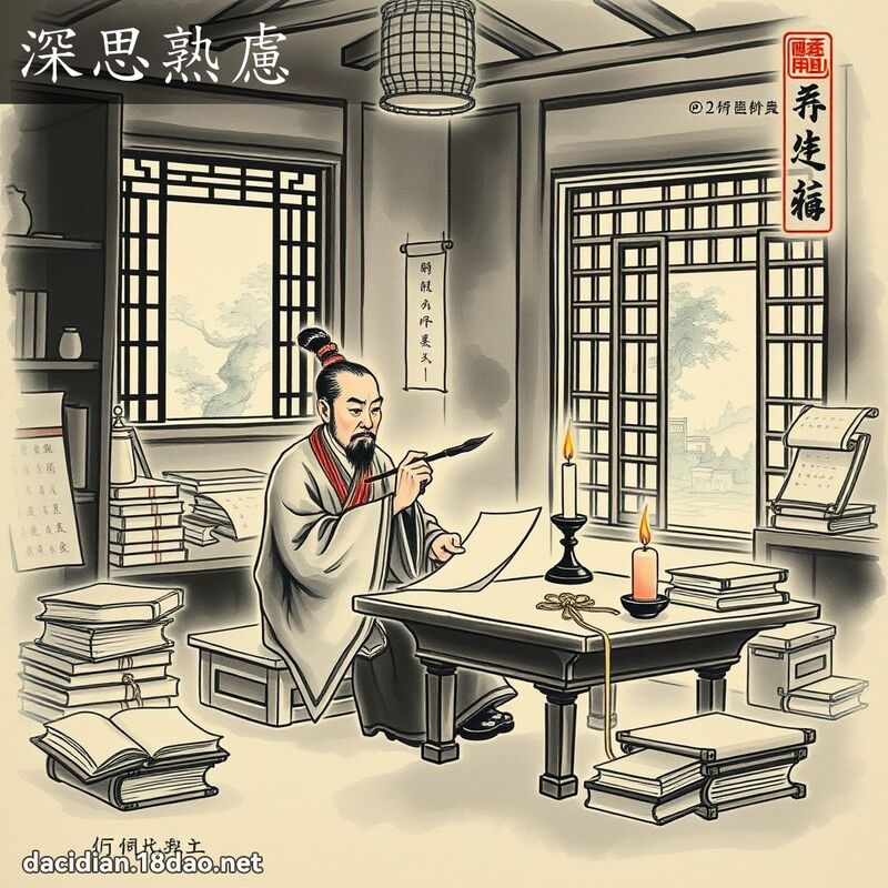 深思熟虑 配图