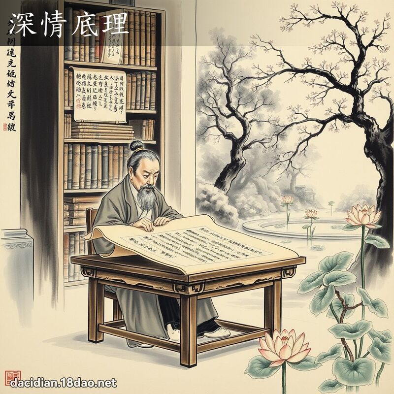 深情底理 配图