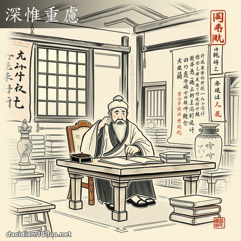 深惟重虑 配图