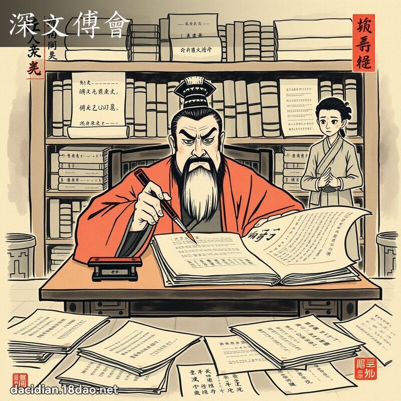 深文傅会 配图