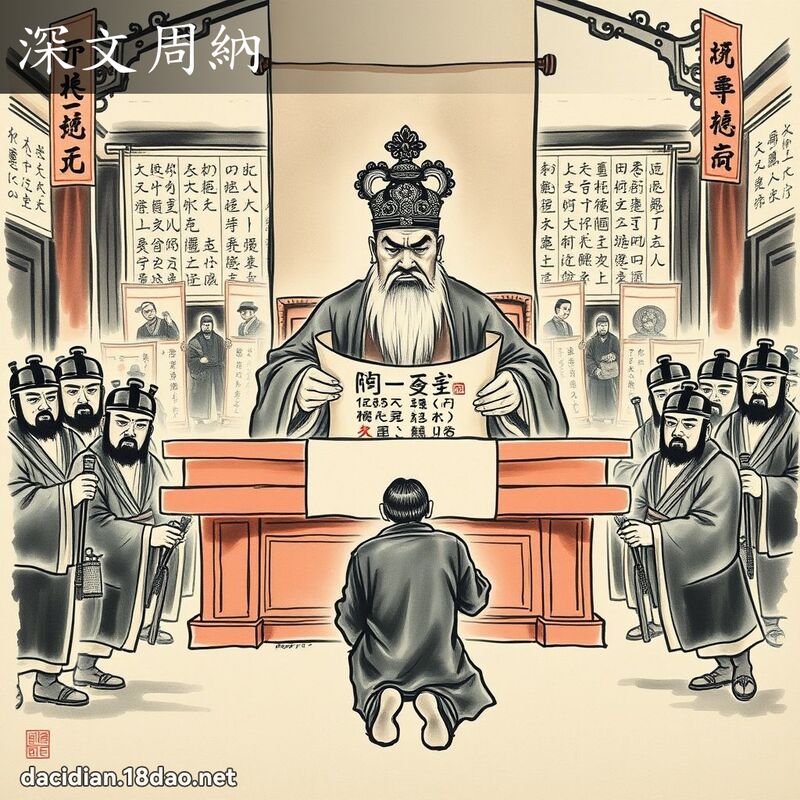 深文周纳 配图