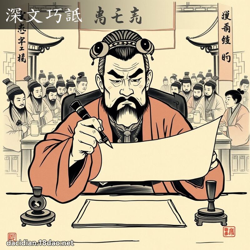 深文巧诋 配图