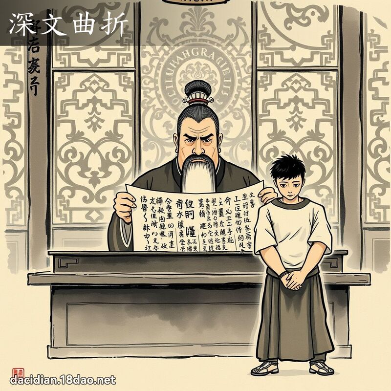 深文曲折 配图