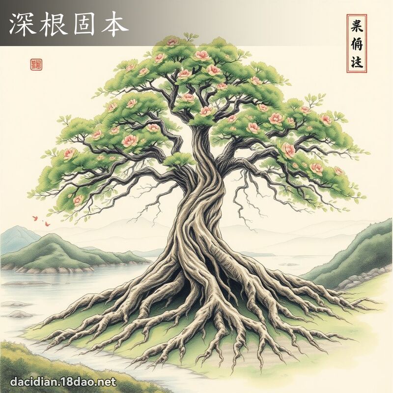 深根固本 配图