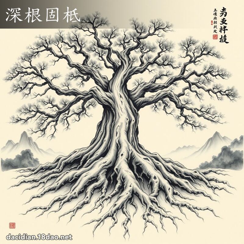 深根固柢 配图