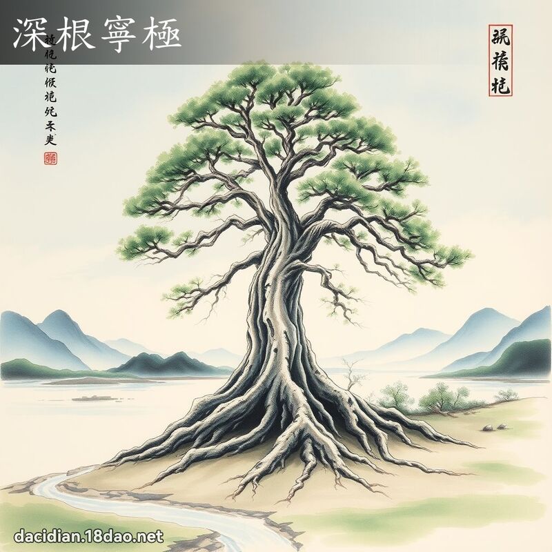 深根寧极 配图