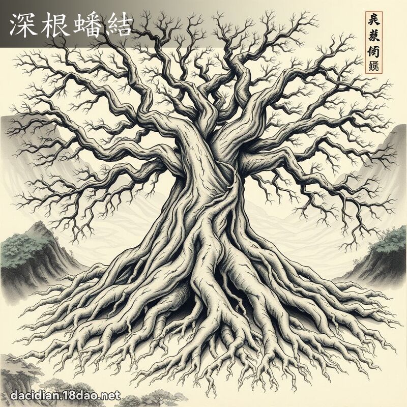 深根蟠结 配图