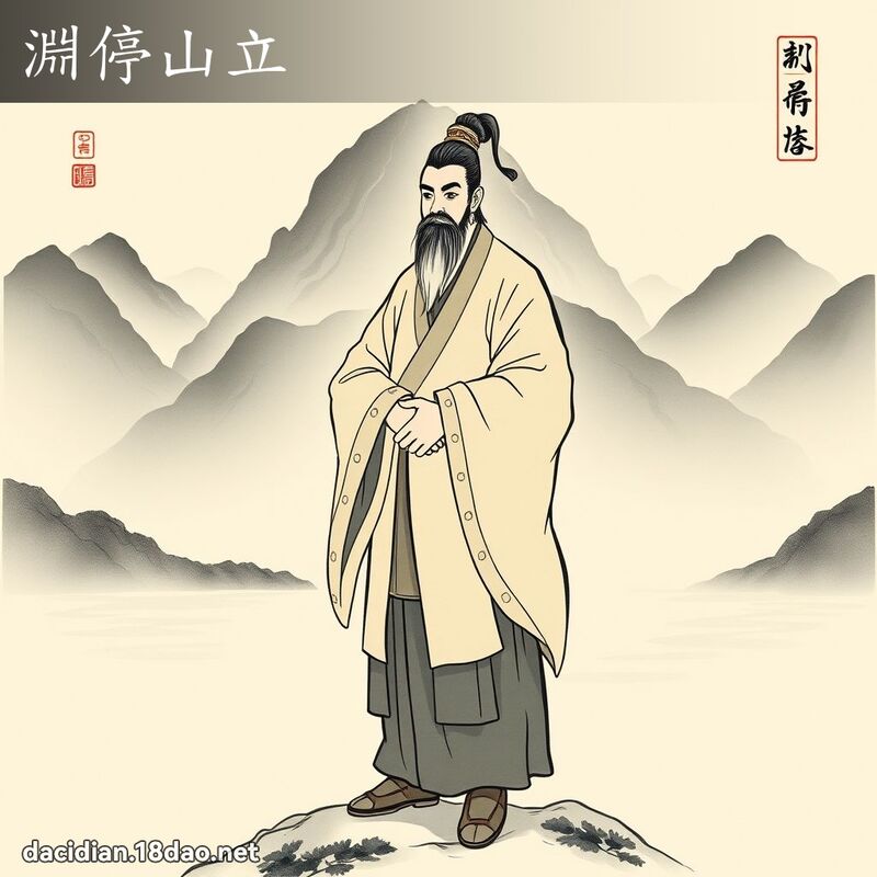 渊停山立 配图