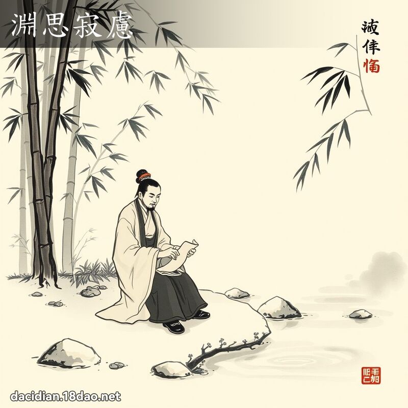 渊思寂虑 配图
