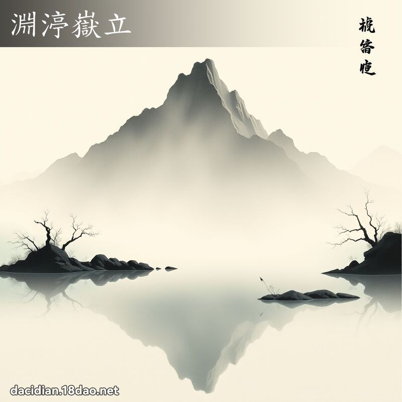 渊渟岳立 配图