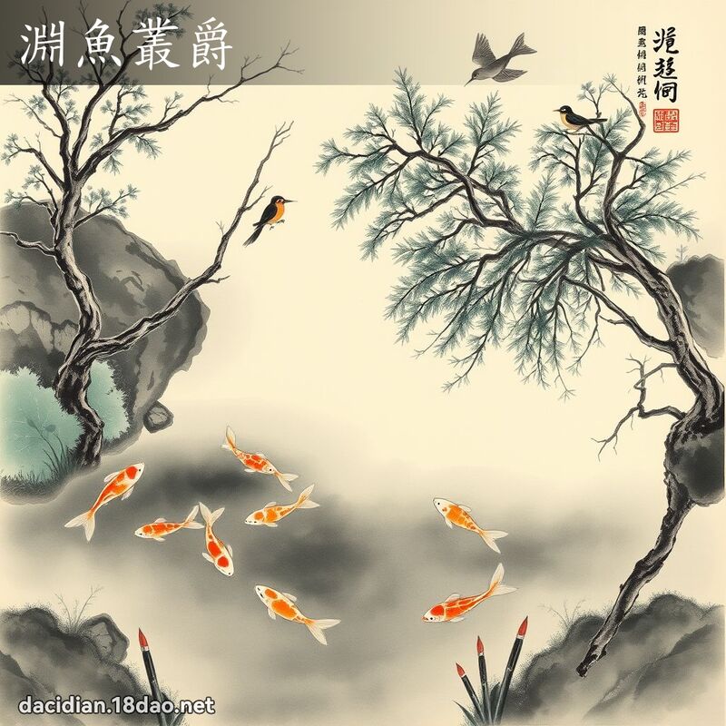 渊鱼丛爵 配图